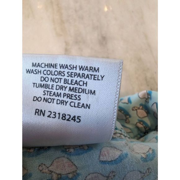 Vineyard Vines Top Shirt Button Women's Small Blue Turtle Collar 100% Cotton - Picture 6 of 11